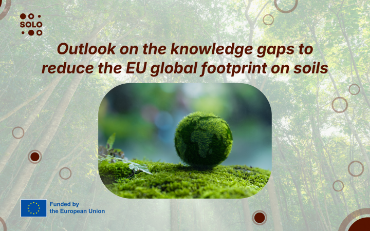 Outlook on the knowledge gaps to reduce the EU global footprint on soils
