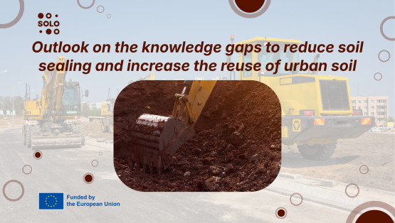 Outlook on the knowledge gaps to reduce soil sealing and increase the reuse of urban soil