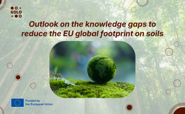 Outlook on the knowledge gaps to reduce the EU global footprint on soils