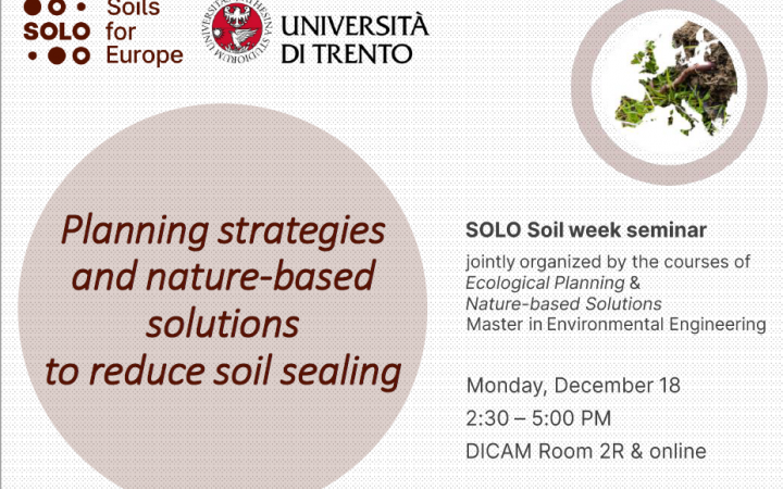 University of Trento organises Soil week seminar